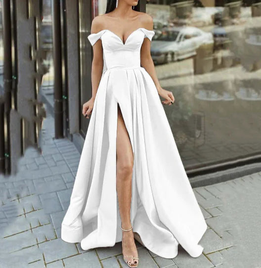 Multicolor V-neck Backless Tube Top Dress for Women