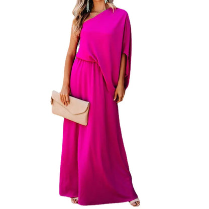 2024 Fashionable Off-Shoulder Dress with Side Slit